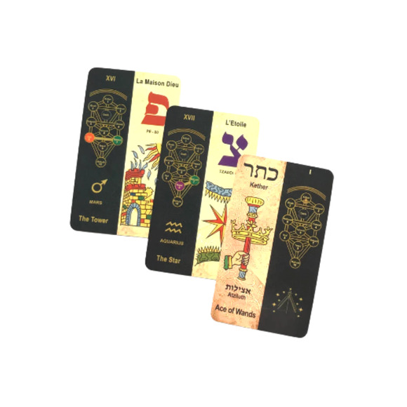 Kabbalistic Tarot Mini Tarot Card Deck & QR Guidebook New-Sealed Package - Picture 6 of 7